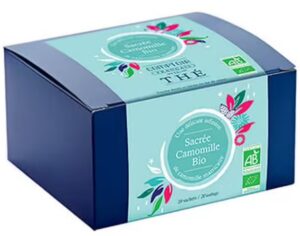 Infusion Sacrée Camomille Bio Boite sachet Café Boulet