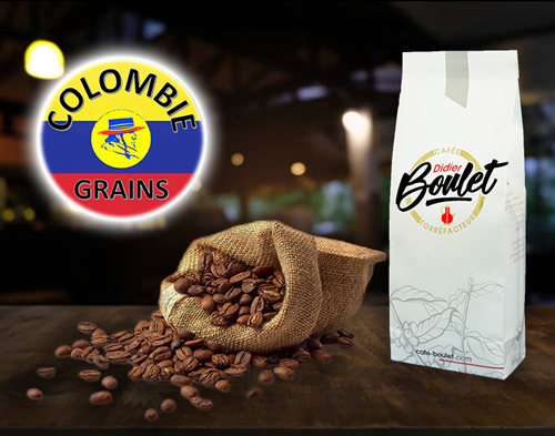 paquet de grains café Colombie