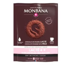 Dosettes chocolat en poudre monbana lacte