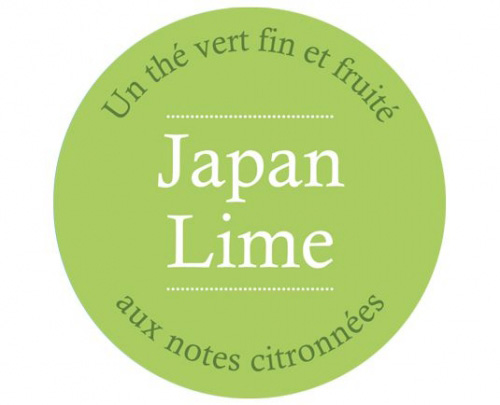 Étiquette thé vert JAPAN LIME
