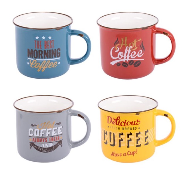 Coffret de 4 mugs Vintage 35 cl Vaisselle Café Boulet