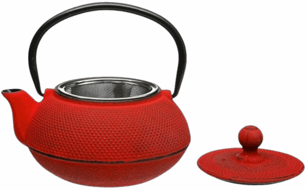 Théière en fonte DOTS rouge – Image 2