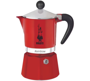 Cafetière Italienne 6 tasses Rainbow rouge