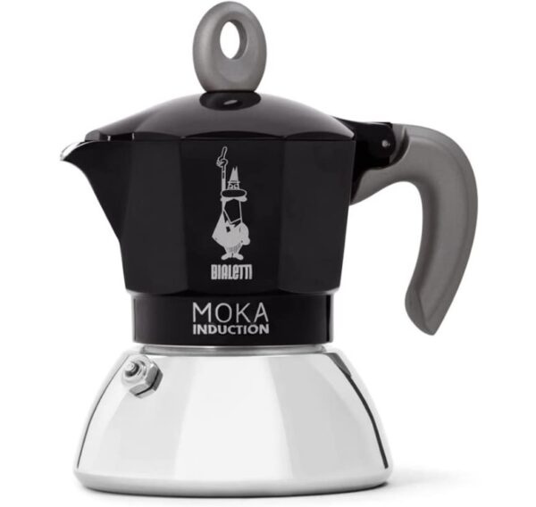 Cafetiere Italienne Moka induction tasses noire
