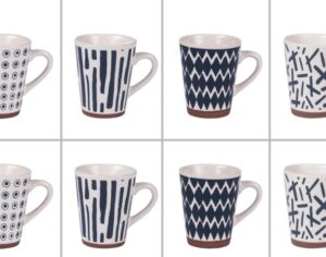 Coffret 8 tasses 10 cl Fidji Tasses, mugs et coffrets Café Boulet