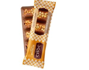 Barre snack’choc chocolat au lait noisettes caramélisées 40g Gourmandises Café Boulet