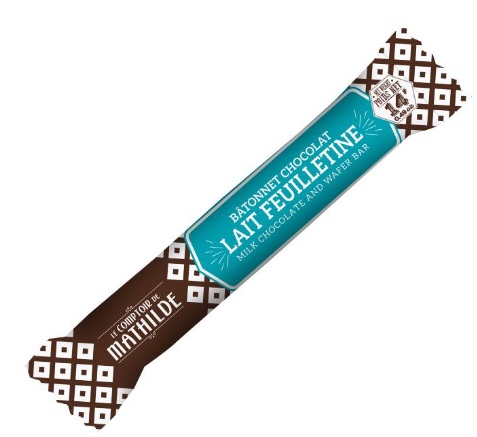 Bâtonnet Snack’choc Chocolat au Lait Feuilletine 14g Gourmandises Café Boulet