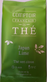 Sachet Thé Noir Japan Lime individuel Boite sachet Café Boulet 2