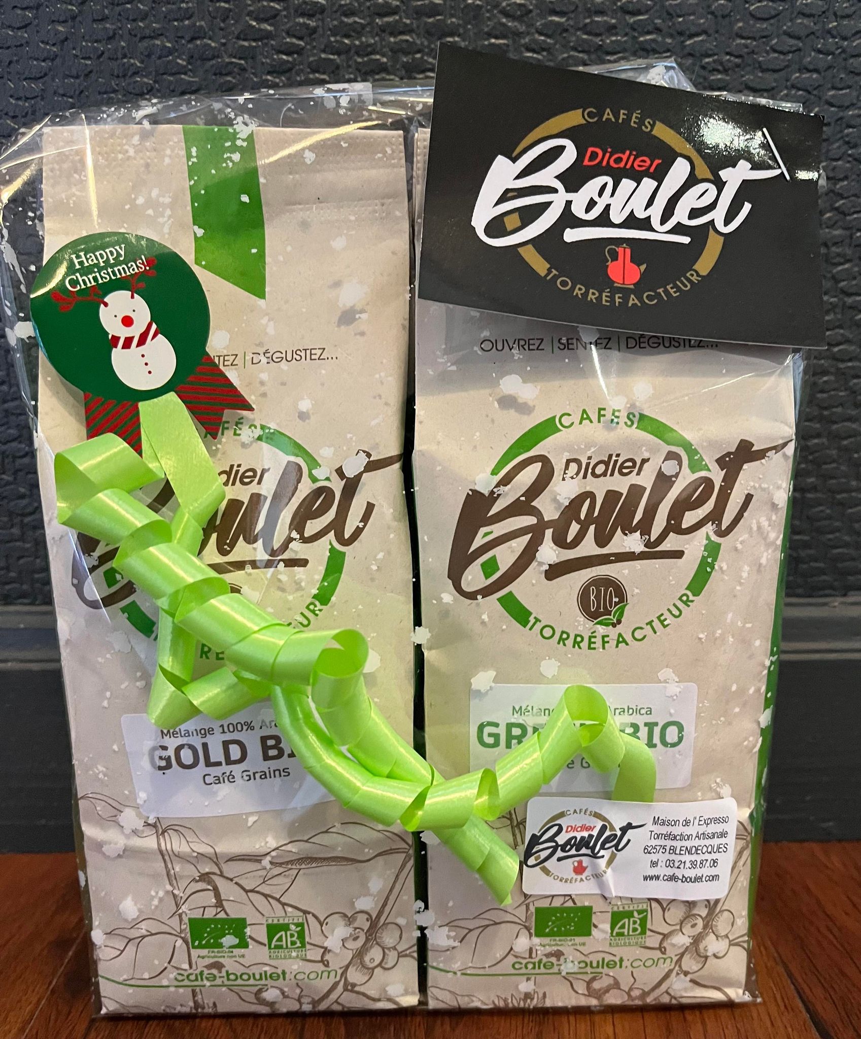 Café duo 100% BIO grains Idées cadeaux Café Boulet