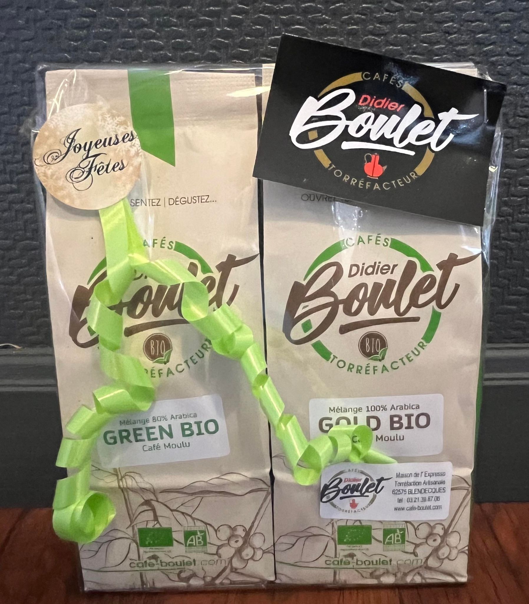 Café duo 100% BIO moulu Idées cadeaux Café Boulet