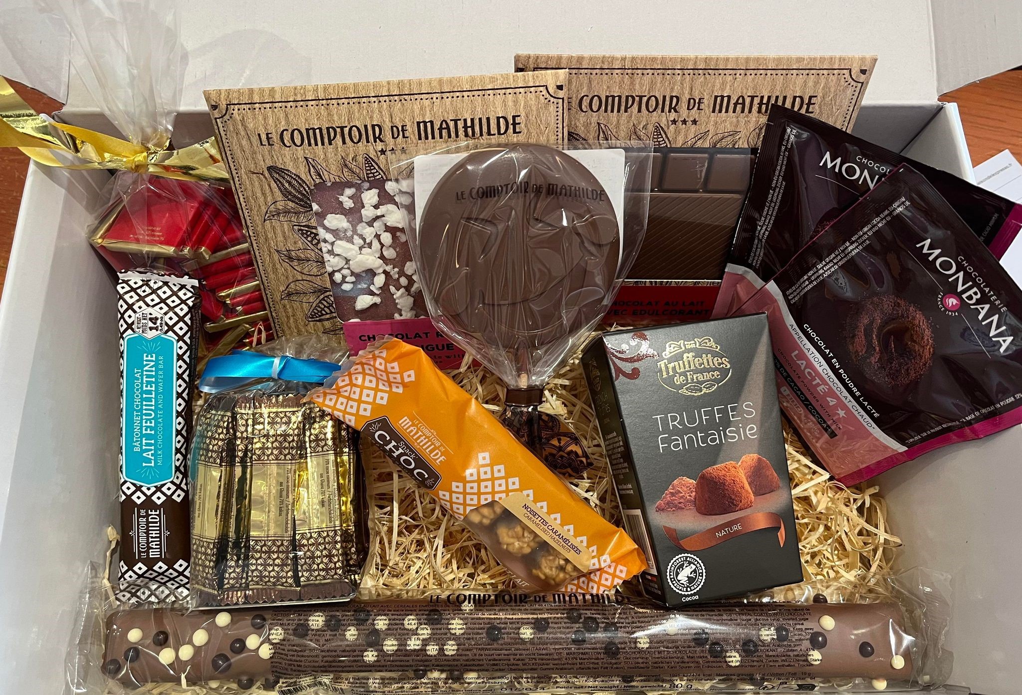 Panier 100% chocolats Idées cadeaux Café Boulet