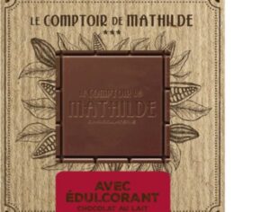 Tablette chocolat au lait avec édulcorant 80G Gourmandises Café Boulet