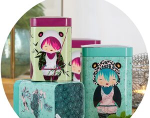 Boîte à thé Little Animals Panda 100g Accessoires Thés Café Boulet