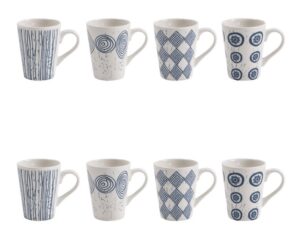 Coffret de 8 tasses Palawan 9cl bleu Tasses, mugs et coffrets Café Boulet