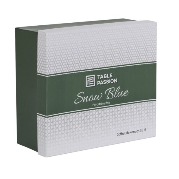 Coffret de 4 mugs Snow blue 35 cl – Image 2