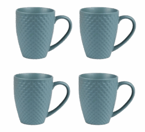 Coffret de 4 mugs Snow blue 35 cl