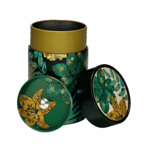Boîte à thé Rustic Flower Green 150g