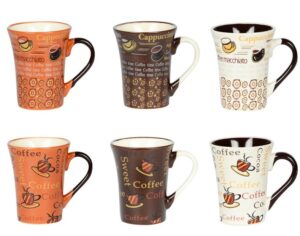 Coffret de 6 tasses collector 15cl décors assortis Tasses, mugs et coffrets Café Boulet