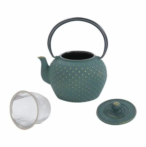 Théière en fonte Shihiro Vert 1.2l – Image 2
