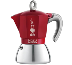Cafetière Italienne Moka induction 6 tasses rouge