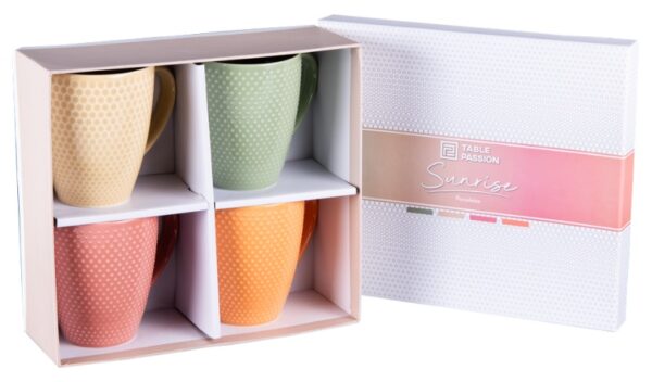 Coffret de 4 Mugs Sunrise 35cl – Image 2