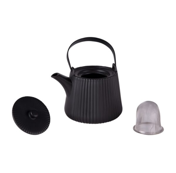 Théière Tiao 1L Noir avec filtre – Image 2