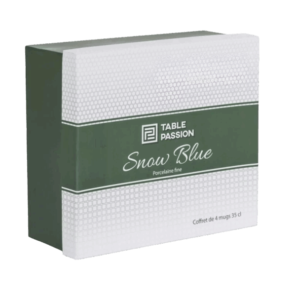 Coffret de 4 mugs Snow blue 35 cl – Image 2