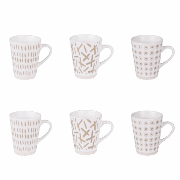 Coffret de 6 tasses Tara 10cl