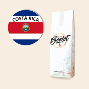 Paquet de café Costa Rica signé Cafés Didier Boulet.