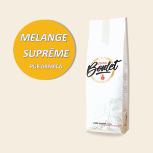 Paquet de café Mélange Suprême signé Cafés Didier Boulet.