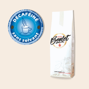 Paquet de café décaféiné 100% arabica. Aux notes florales