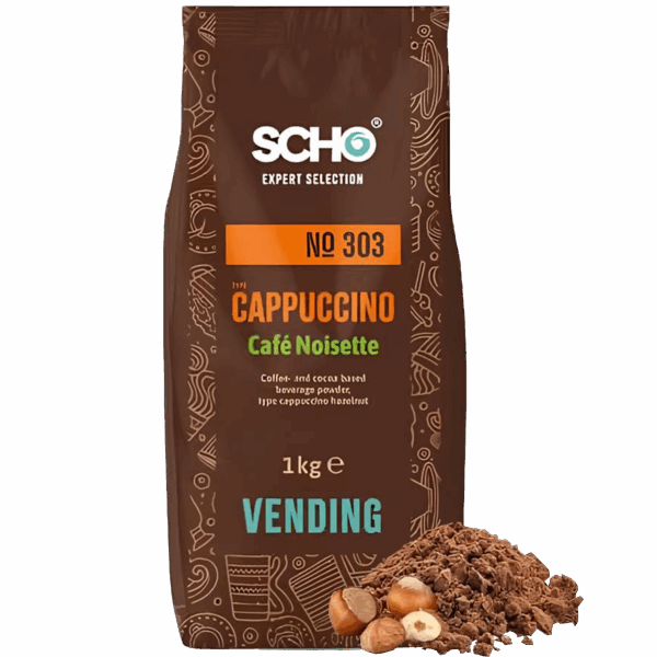 Sachet de cappuccino café noisette en format 1kg.