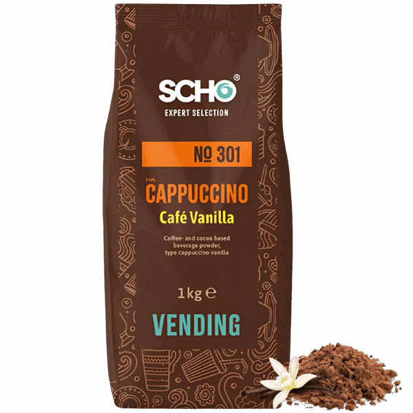 Sachet de cappuccino café vanille en format 1kg.
