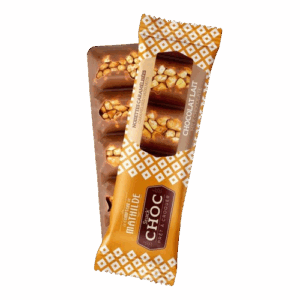 Barre Snack'choc Chocolat au Lait Noisettes Caramélisées - 40g
