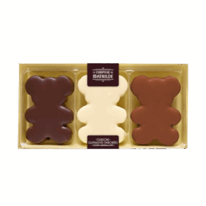 Coffret 3 Oursons Guimauves 3 Chocolats - 90g