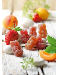 Sachet de 10 Oursons en Pâtes de Fruits - 5 Fraises & 5 Abricot
