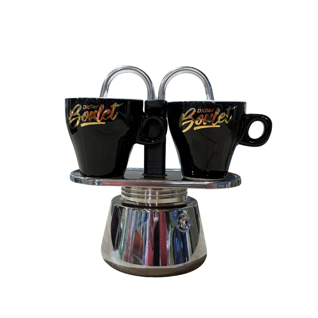 Cafetière Express Mini + 2 tasses Cafés Didier Boulet