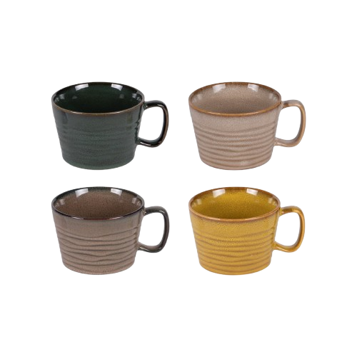 Coffret contenant 4 mugs de 40cl Bas Kili de la marque Table Passion.