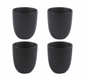 Coffret 4 gobelets Snow Black 20cl