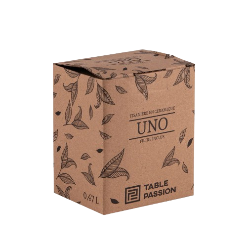 Boîte contenant une tisanière de 47cl Uno de la marque Table Passion.