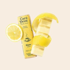 Barre de Chocolat Blanc avec des Morceaux de Citron - 45g